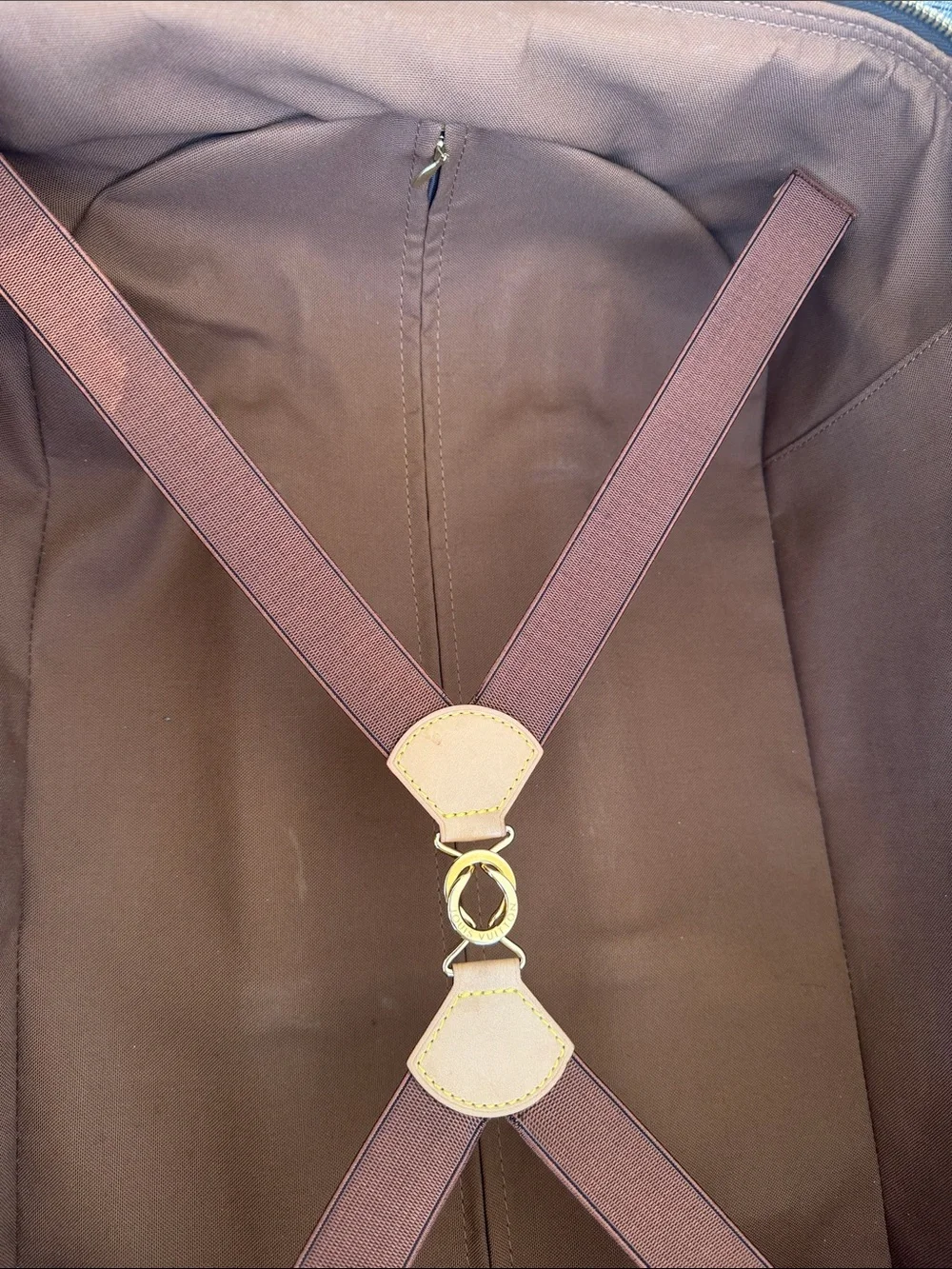 Louis Vuitton Monogram Rolling Carry-On in Brown and Tan